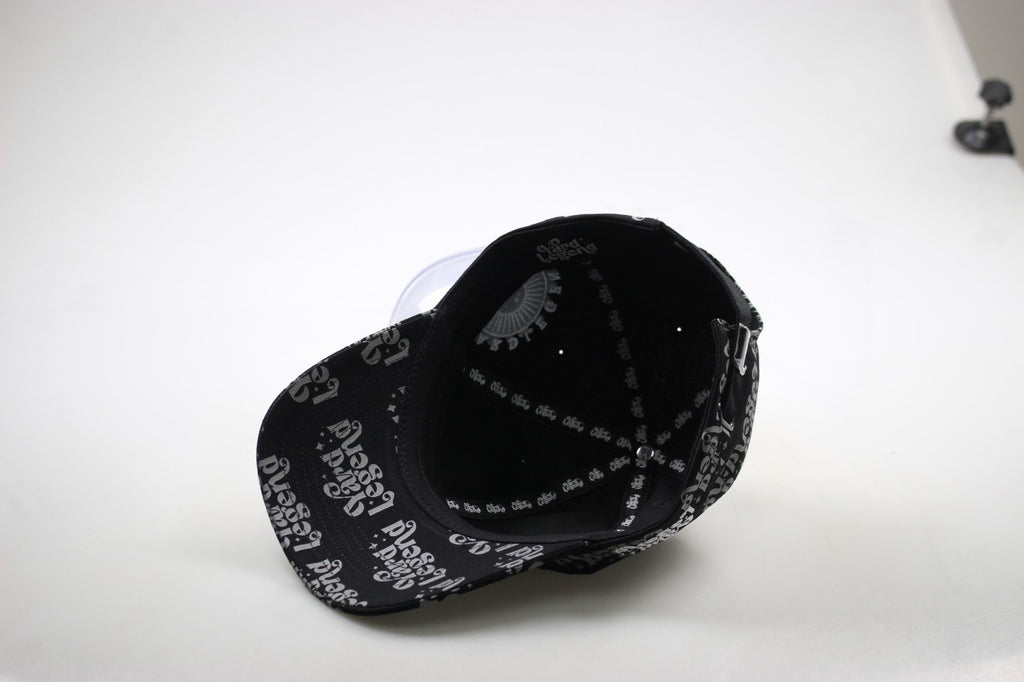 All-Over Logo Cap – Black Edition
